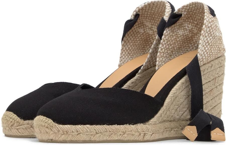 Castañer Alpargata MET 9 CM Sleehak Black Dames - Foto 11