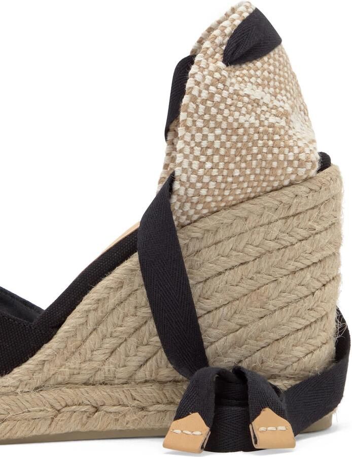 Castañer Alpargata MET 9 CM Sleehak Black Dames - Foto 10