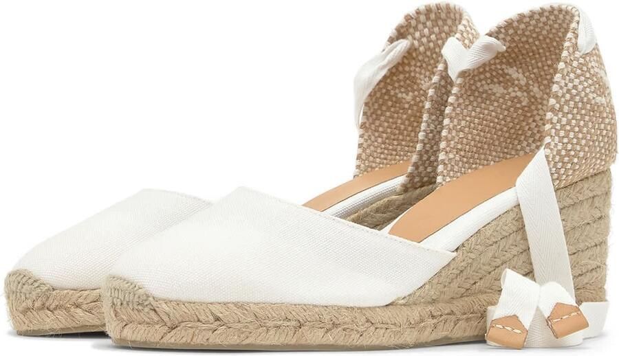 Castañer Carina 6 001 7 cm Wedges White Dames - Foto 4