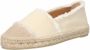 Castañer Witte Canvas Espadrille Sandalen Beige Dames - Thumbnail 2