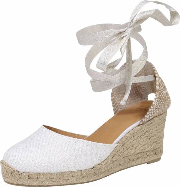 Castañer Witte wig espadrilles met glitter Yellow Dames - Foto 3