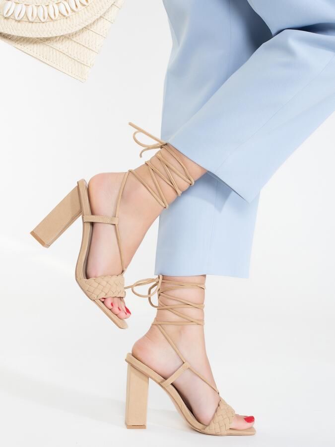 Celena Sandalen met riem 'Chahra' beige - Foto 3