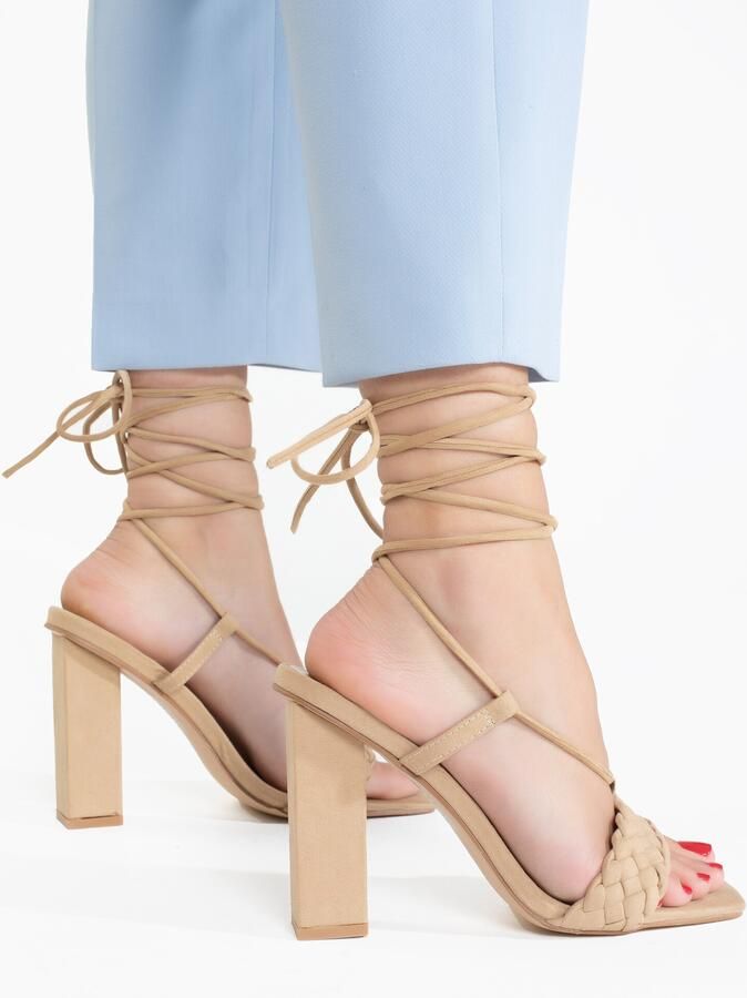 Celena Sandalen met riem 'Chahra' beige - Foto 4