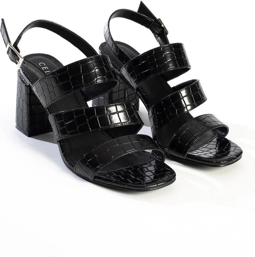 Celena Sandalen met riem 'Charis' zwart - Foto 2