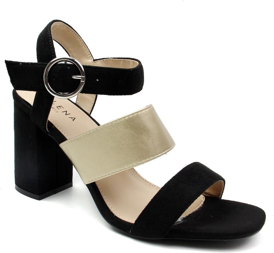 Celena Sandalen met riem 'Charlyn' goud zwart - Foto 2