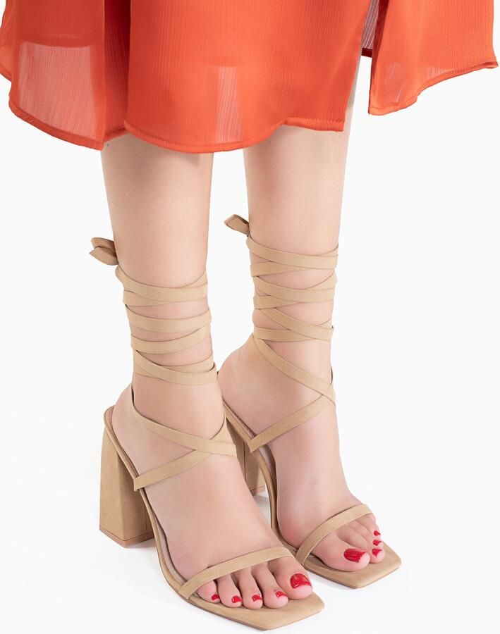 Celena Sandalen met riem 'Charney' camel - Foto 3