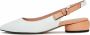 Cesare Gaspari Luxe Leren Ballerina Ivoor Beige Dames - Thumbnail 2