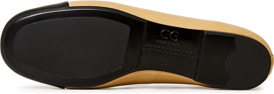 CESARE GASPARI Ballerina beige zwart - Foto 5