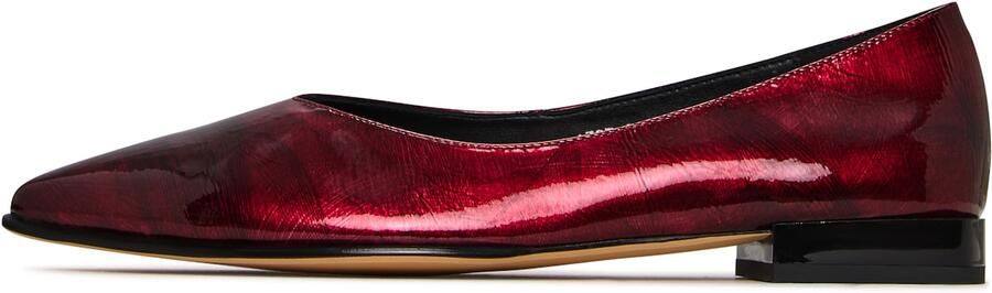 CESARE GASPARI Ballerina bordeaux robijnrood