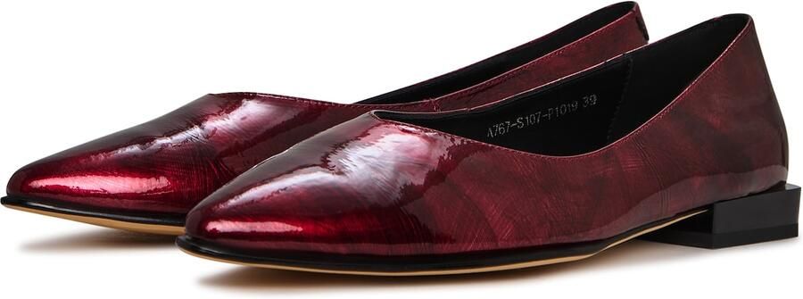 CESARE GASPARI Ballerina bordeaux robijnrood - Foto 5