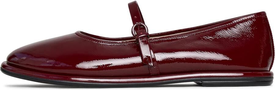 CESARE GASPARI Ballerina met riempjes bordeaux donkerrood
