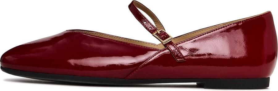 CESARE GASPARI Ballerina met riempjes bordeaux