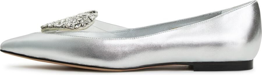 Cesare Gaspari Zilveren Platte Ballerina's Camila Gray Dames