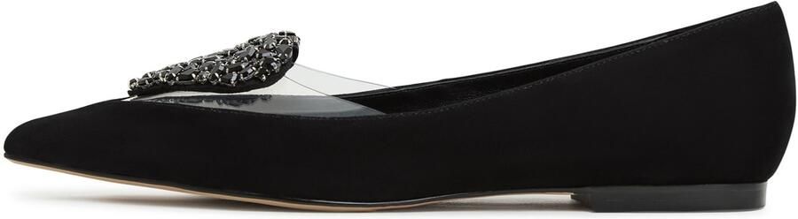 Cesare Gaspari Elegante Flat Sole Ballerinas Zwart - Foto 1