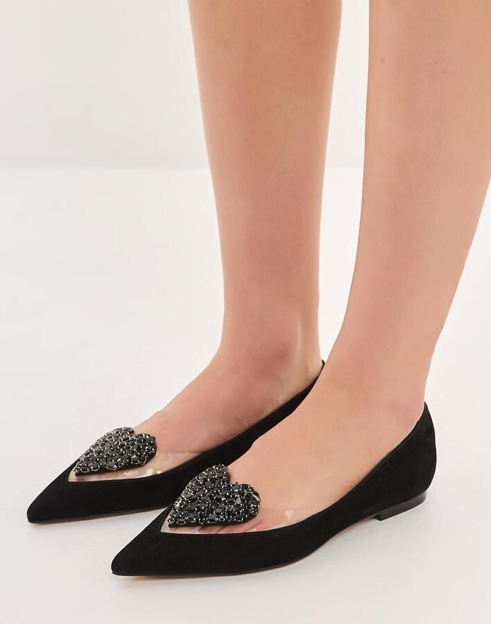 Cesare Gaspari Elegante Flat Sole Ballerinas Zwart - Foto 2