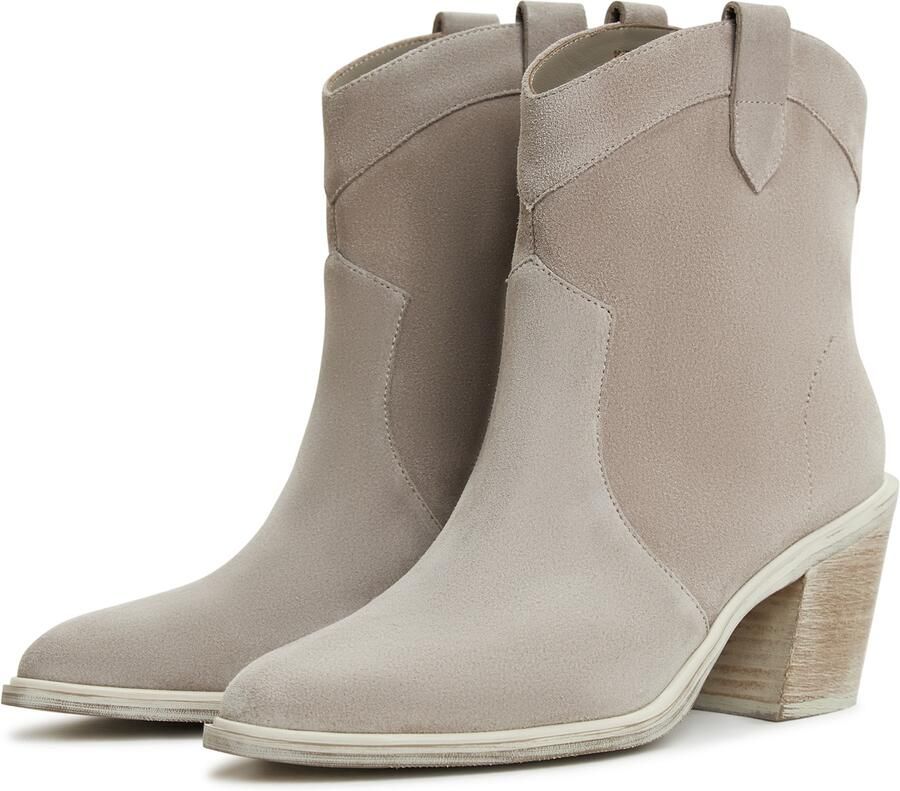 Cesare Gaspari Luxe Block Heeled Cowboy Boots Gray Dames - Foto 2