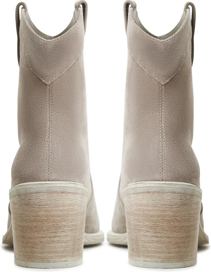 Cesare Gaspari Luxe Block Heeled Cowboy Boots Gray Dames - Foto 3