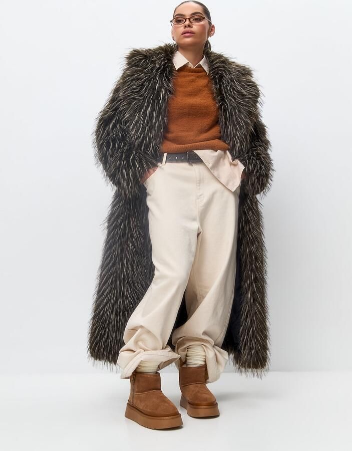 Cesare Gaspari Suede Platform Enkellaarzen Lumi Beige - Foto 4