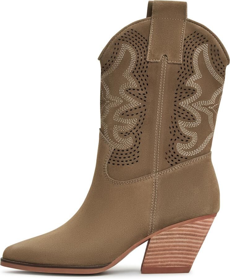 CESARE GASPARI Cowboylaarzen lichtbeige donkerbeige - Foto 5