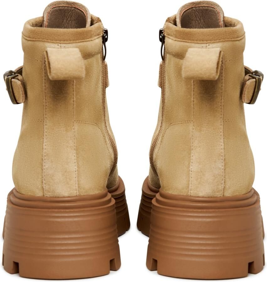 Cesare Gaspari Stijlvolle Platform Enkellaarzen Beige Dames - Foto 2