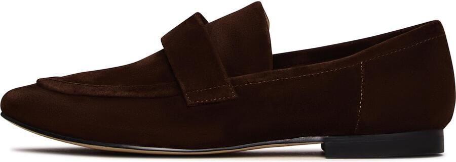 Cesare Gaspari Suède Penny Loafers Bruin
