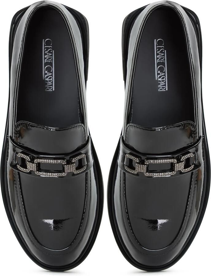 Cesare Gaspari Elegant Block Heels Loafers Black Dames - Foto 2