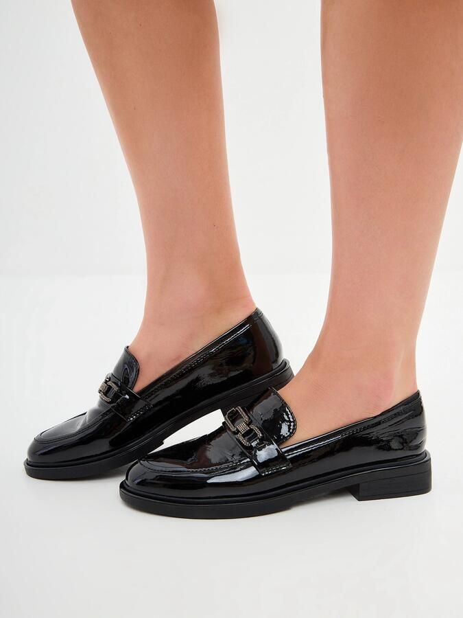 Cesare Gaspari Elegant Block Heels Loafers Black Dames - Foto 3