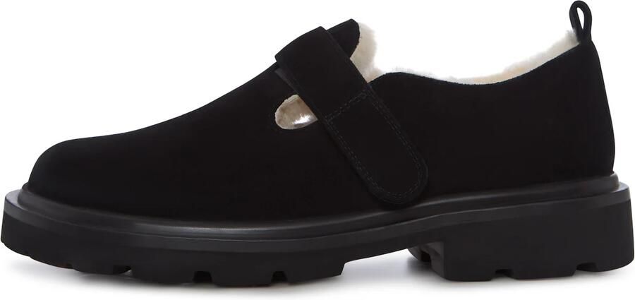 Cesare Gaspari Alpine Grip Fleece Loafers Zwart