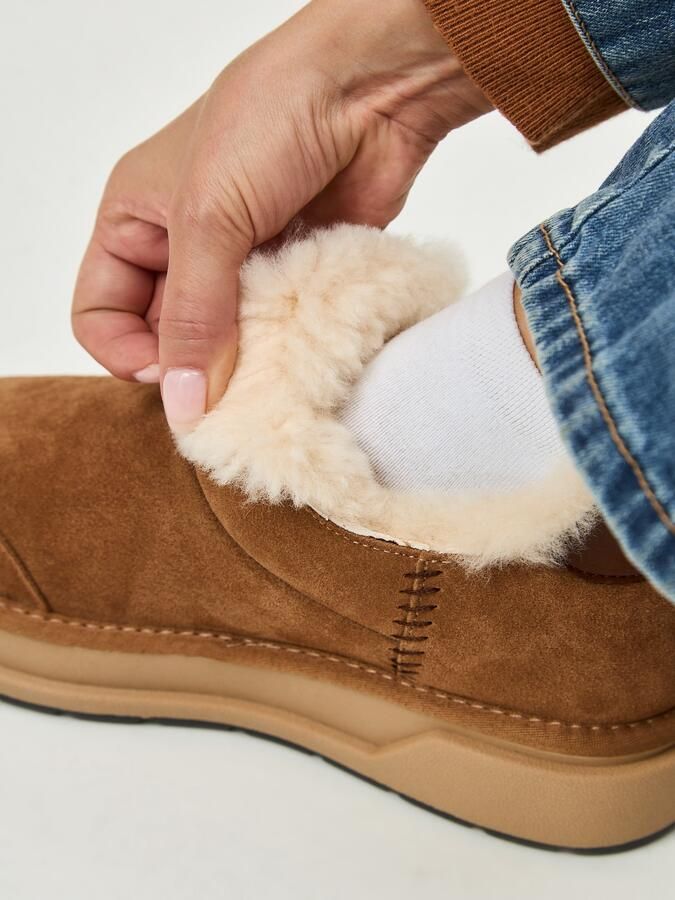 Cesare Gaspari Bruine Shearling Winterlaarzen Aspen Bruin - Foto 5