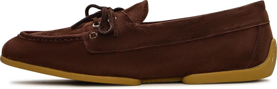 Cesare Gaspari Suede Lace-Up Loafers Bruin