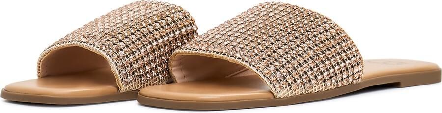 Cesare Gaspari Luxe Platte Zool Pantoffels Goud Yellow Dames - Foto 5