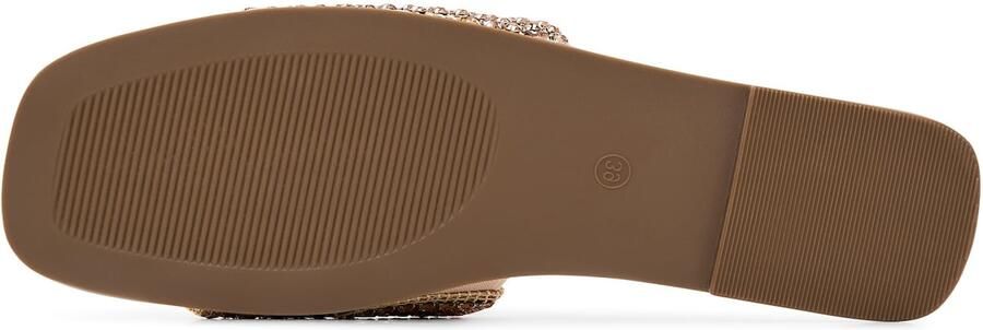 Cesare Gaspari Luxe Platte Zool Pantoffels Goud Yellow Dames - Foto 4
