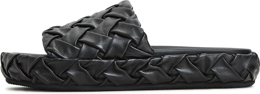 Cesare Gaspari Platform Slippers Antonella Black