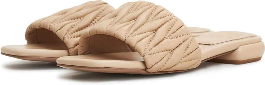 Cesare Gaspari Block Heeled Slippers Stephanie Beige Dames - Foto 5