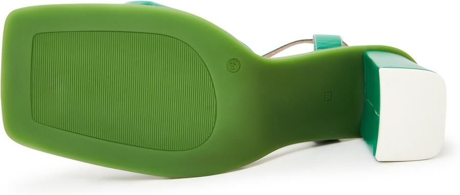 Cesare Gaspari Klassieke Blokhak Sandalen Groen Green Dames - Foto 6