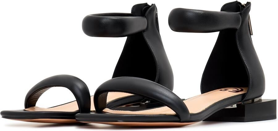 Cesare Gaspari Luxe Block Heel Sandalen Zwart Black Dames - Foto 5