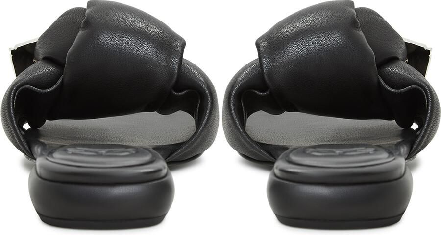 Cesare Gaspari Luxe Blokhak Pantoffels Black Dames - Foto 4