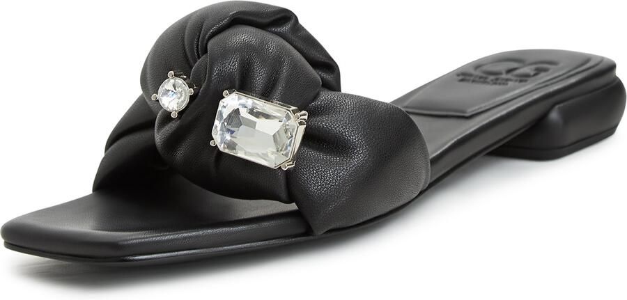Cesare Gaspari Luxe Blokhak Pantoffels Black Dames - Foto 5