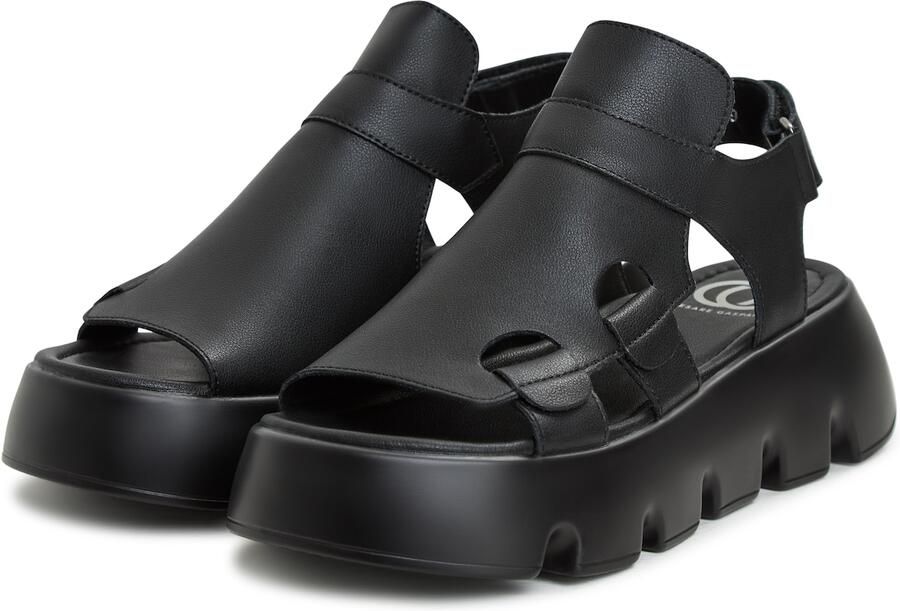 Cesare Gaspari Luxe Platform Sandalen Zwart - Foto 4