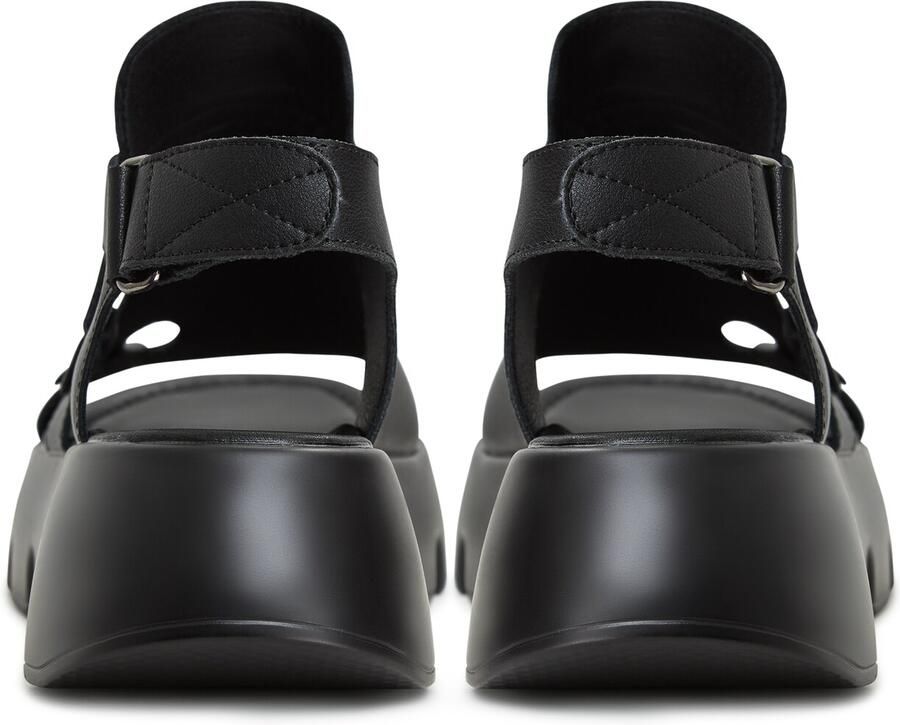 Cesare Gaspari Luxe Platform Sandalen Zwart - Foto 2