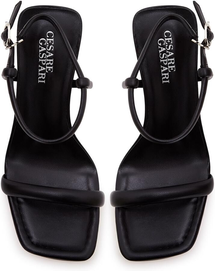 Cesare Gaspari Elegante High Heeled Sandalen Zwart Black Dames - Foto 2