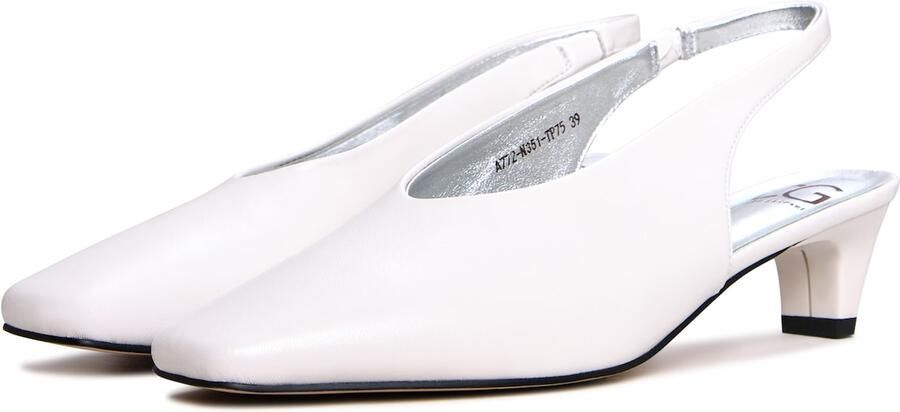 CESARE GASPARI Slingpumps wit - Foto 5