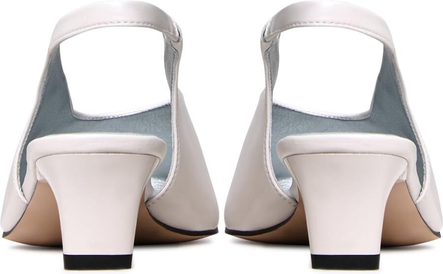 CESARE GASPARI Slingpumps wit - Foto 4