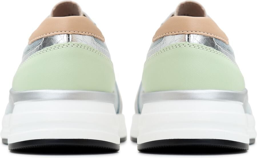 Cesare Gaspari Platform Leren Sneakers Wit Multicolor Dames - Foto 4