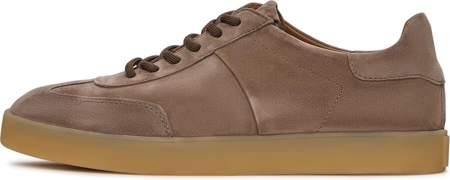 Cesare Gaspari Klassieke suède lage sneakers Beige