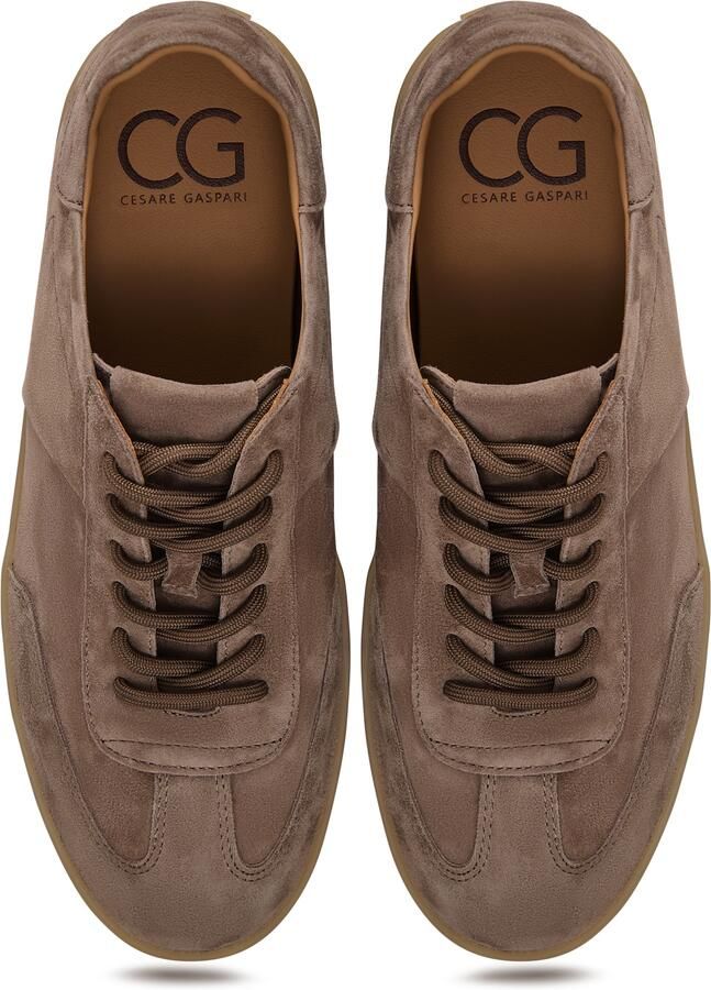 Cesare Gaspari Klassieke suède lage sneakers Beige - Foto 2