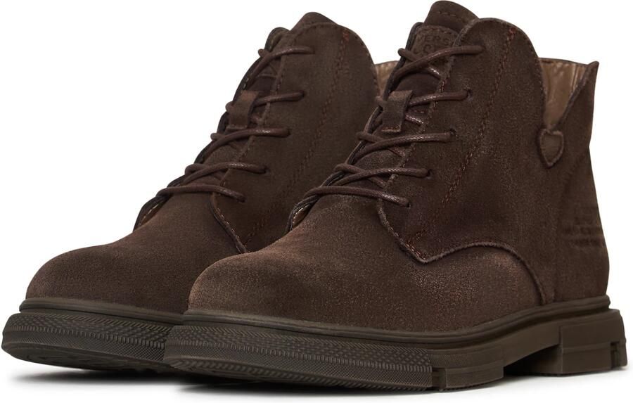 Cesare Gaspari Ankle Boots van Suède met Platte Zool Brown Dames - Foto 5
