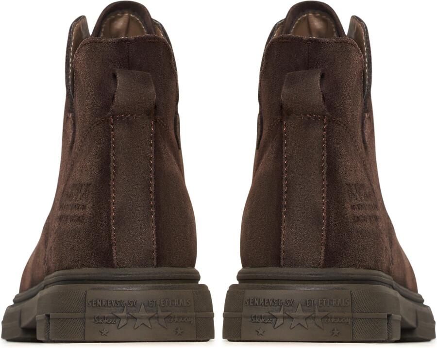 Cesare Gaspari Ankle Boots van Suède met Platte Zool Brown Dames - Foto 3