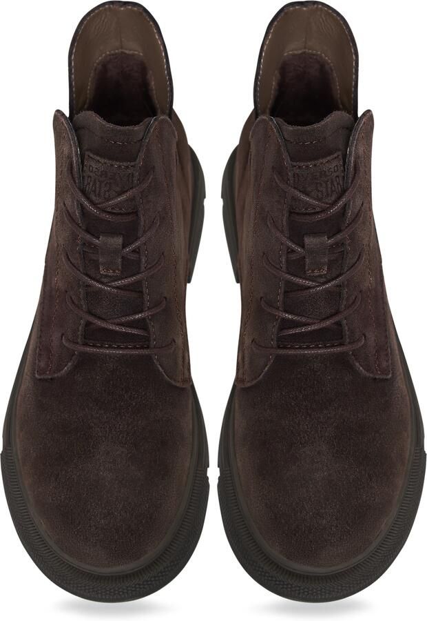 Cesare Gaspari Ankle Boots van Suède met Platte Zool Brown Dames - Foto 4