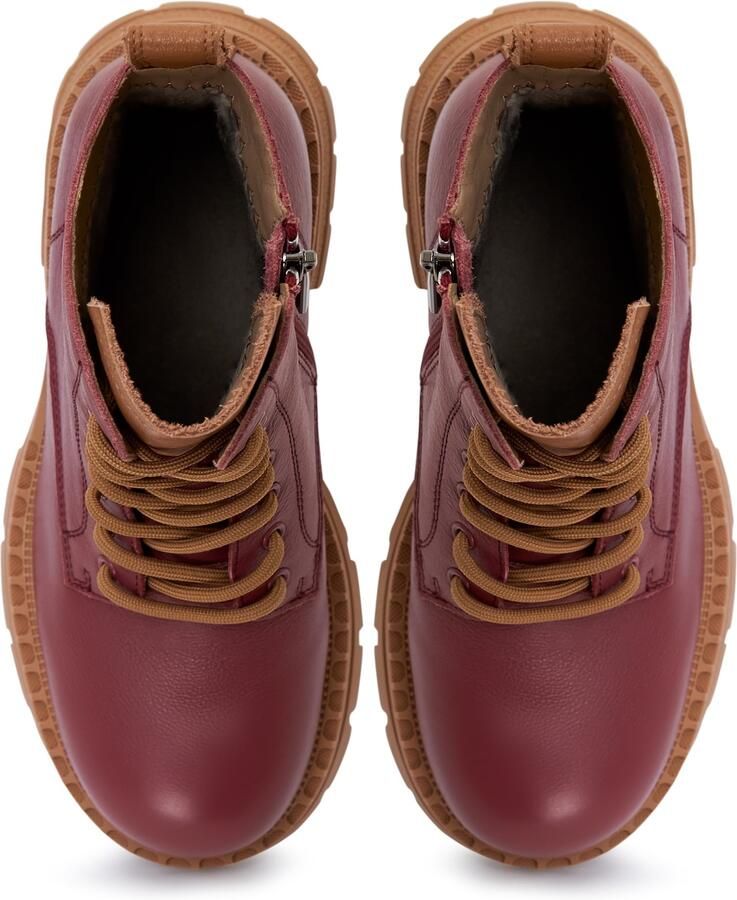 Cesare Gaspari Stijlvolle Leather Lace-up Ankle Boots Red Dames - Foto 3
